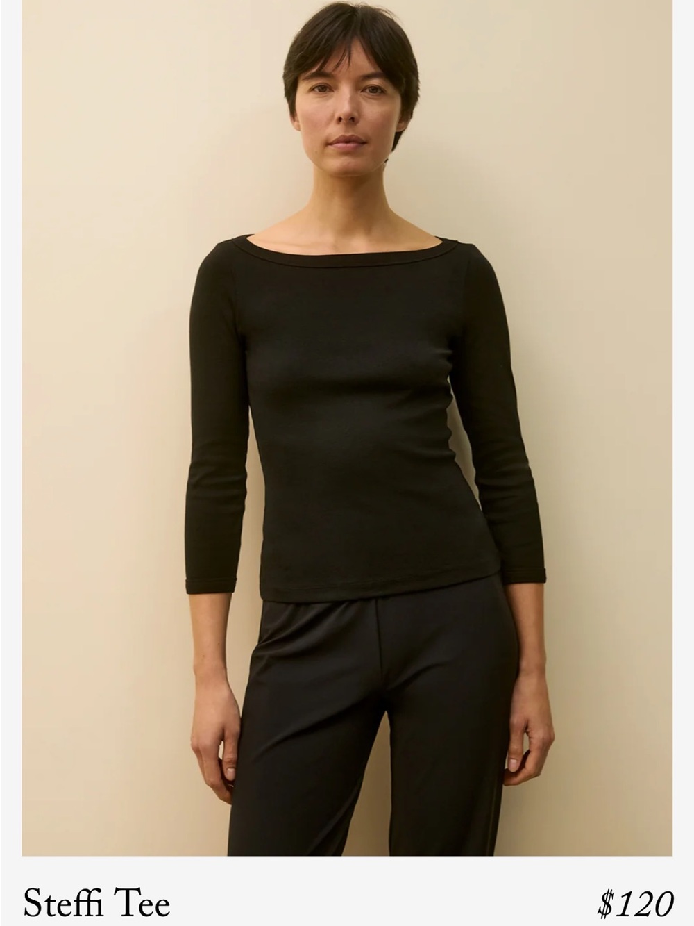Flore Flore Steffi Tee black size medium